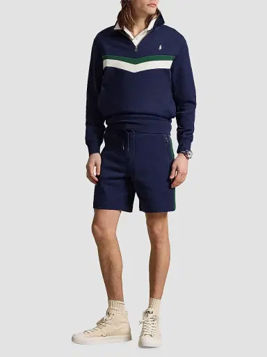 Ralph Lauren Men's Terry Drawstring Shorts - Newport Navy | Thumbnail 2 Ralph Lauren Men's Terry Drawstring Shorts - Newport Navy | Thumbnail 2