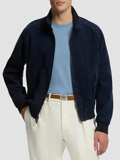 Ralph Lauren Purple Label Men's Suede Bomber Jacket | Thumbnail 4 Ralph Lauren Purple Label Men's Suede Bomber Jacket | Thumbnail 4
