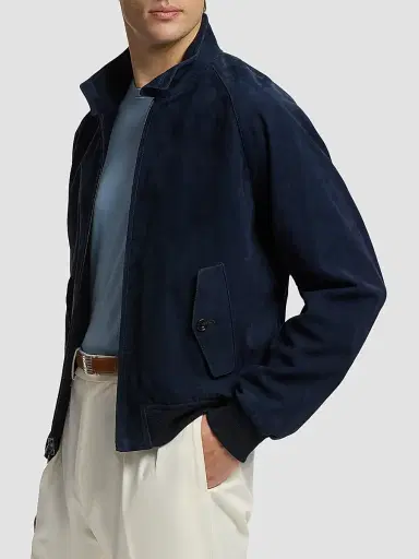 Ralph Lauren Purple Label Men's Suede Bomber Jacket | Thumbnail 5 Ralph Lauren Purple Label Men's Suede Bomber Jacket | Thumbnail 5