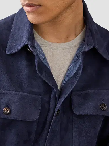 Ralph Lauren Purple Label Men's Suede Shirt Jacket | Thumbnail 8 Ralph Lauren Purple Label Men's Suede Shirt Jacket | Thumbnail 8