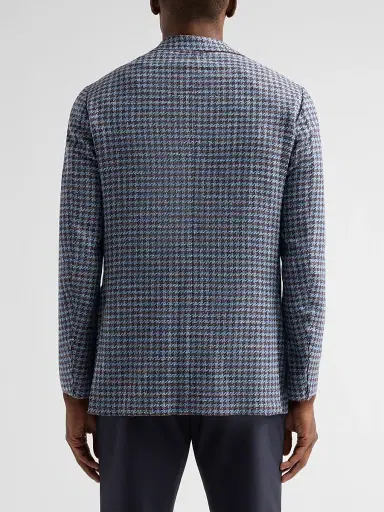 Sartorio Napoli Men's Houndstooth Wool-Blend Sport Coat - Blue | Thumbnail 3 Sartorio Napoli Men's Houndstooth Wool-Blend Sport Coat - Blue | Thumbnail 3