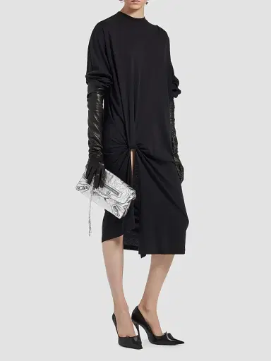 Balenciaga Women's Le City Clutch with Chain - Silver | Thumbnail 2 Balenciaga Women's Le City Clutch with Chain - Silver | Thumbnail 2