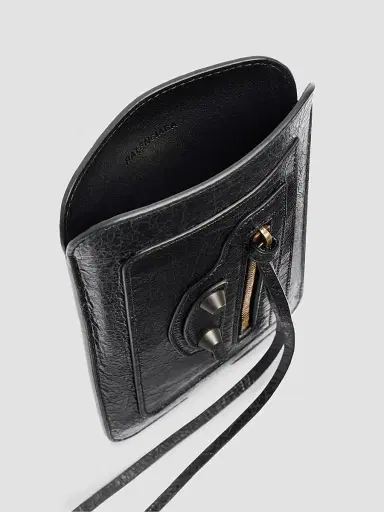 Balenciaga Women's Le City Vertical Phone Holder - Black | Thumbnail 3 Balenciaga Women's Le City Vertical Phone Holder - Black | Thumbnail 3
