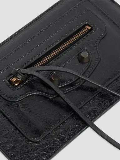 Balenciaga Women's Le City Vertical Phone Holder - Black | Thumbnail 4 Balenciaga Women's Le City Vertical Phone Holder - Black | Thumbnail 4