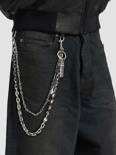 Balenciaga Men's Goth Trouser Chain - Antique Silver | Thumbnail 3 Balenciaga Men's Goth Trouser Chain - Antique Silver | Thumbnail 3