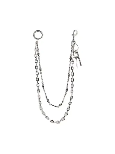 Balenciaga Men's Goth Trouser Chain - Antique Silver | Thumbnail 1 Balenciaga Men's Goth Trouser Chain - Antique Silver | Thumbnail 1
