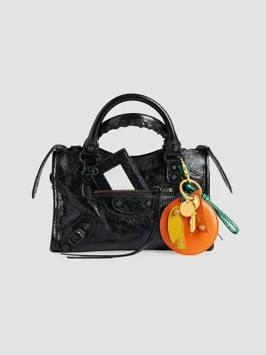 Balenciaga Men's Le City Keychain Charm - Orange Yellow | Thumbnail 4 Balenciaga Men's Le City Keychain Charm - Orange Yellow | Thumbnail 4