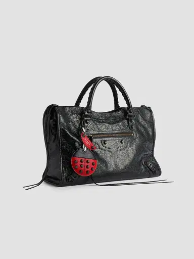 Balenciaga Men's Le City Ladybug Keychain Charm - Black Red | Thumbnail 4 Balenciaga Men's Le City Ladybug Keychain Charm - Black Red | Thumbnail 4