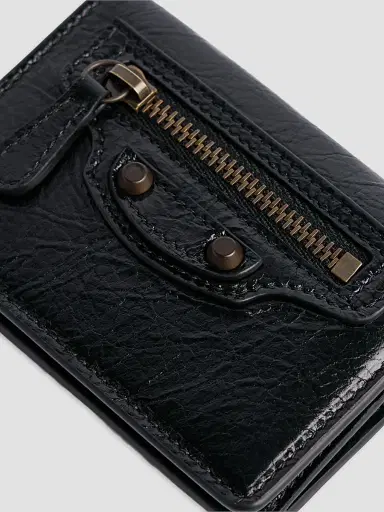 Balenciaga Women's Le City Flap Card Holder - Black | Thumbnail 4 Balenciaga Women's Le City Flap Card Holder - Black | Thumbnail 4