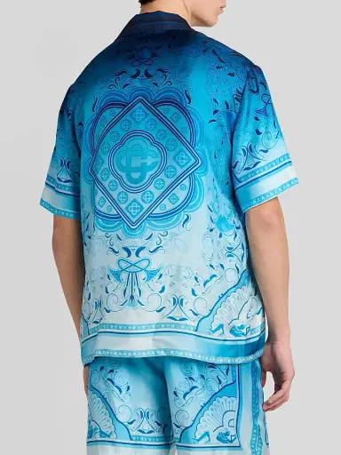 Casablanca Men's Egyption Rug Silk Camp Shirt | Thumbnail 3 Casablanca Men's Egyption Rug Silk Camp Shirt | Thumbnail 3