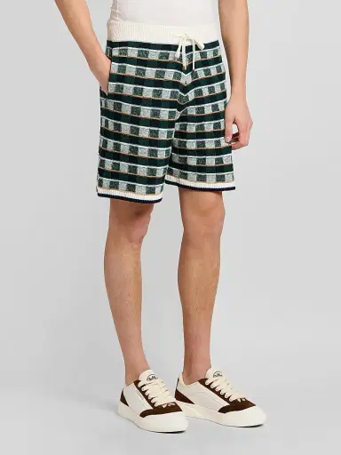 Casablanca Men's Mosaic Cotton Knit Shorts | Thumbnail 4 Casablanca Men's Mosaic Cotton Knit Shorts | Thumbnail 4