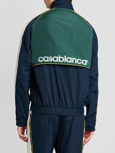 Casablanca Men's CC Applique Colorblock Windbreaker Jacket | Thumbnail 3 Casablanca Men's CC Applique Colorblock Windbreaker Jacket | Thumbnail 3