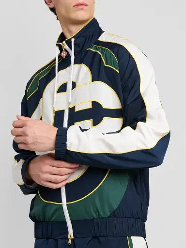 Casablanca Men's CC Applique Colorblock Windbreaker Jacket | Thumbnail 5 Casablanca Men's CC Applique Colorblock Windbreaker Jacket | Thumbnail 5