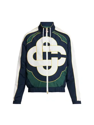 Casablanca Men's CC Applique Colorblock Windbreaker Jacket | Thumbnail 1 Casablanca Men's CC Applique Colorblock Windbreaker Jacket | Thumbnail 1