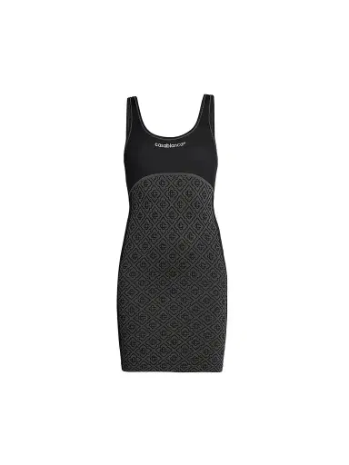 Casablanca Women's Monogram Seamless Scoopneck Minidress | Thumbnail 1 Casablanca Women's Monogram Seamless Scoopneck Minidress | Thumbnail 1