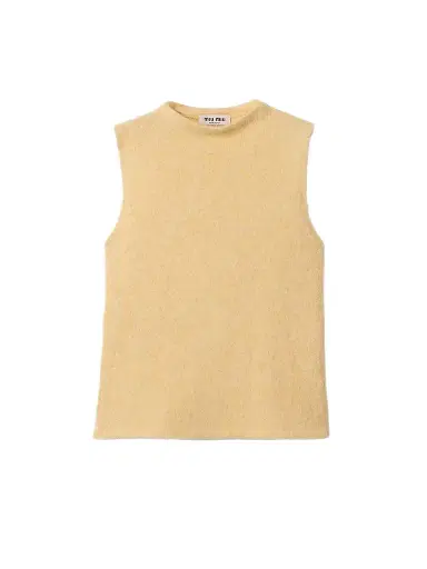 Miu Miu Women's Wool Vest - Yellow | Thumbnail 1 Miu Miu Women's Wool Vest - Yellow | Thumbnail 1