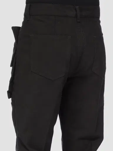 Rick Owens Men's Bolan Cropped Cargo Pants - Black | Thumbnail 6 Rick Owens Men's Bolan Cropped Cargo Pants - Black | Thumbnail 6