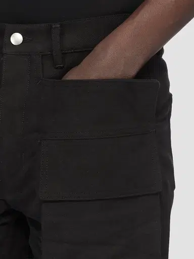 Rick Owens Men's Bolan Cropped Cargo Pants - Black | Thumbnail 7 Rick Owens Men's Bolan Cropped Cargo Pants - Black | Thumbnail 7