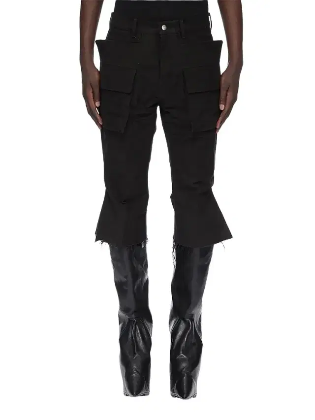 Men's Bolan Cropped Cargo Pants - Black Men's Bolan Cropped Cargo Pants - Black