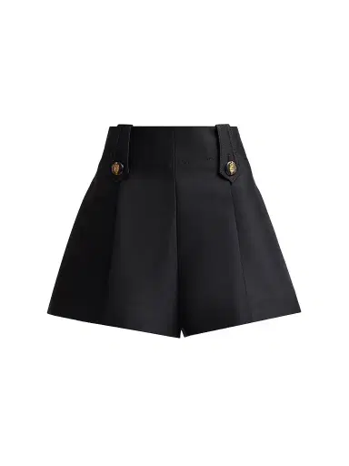 Zimmermann Women's Valiant Wool-Silk Tailored Shorts - Black | Thumbnail 1 Zimmermann Women's Valiant Wool-Silk Tailored Shorts - Black | Thumbnail 1