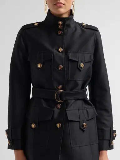 Zimmermann Women's Valiant Wool-Silk Utility Jacket - Black | Thumbnail 5 Zimmermann Women's Valiant Wool-Silk Utility Jacket - Black | Thumbnail 5