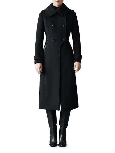 Mackage Women's Elodie Double-Breasted Wool Coat - Black - Size XL | Thumbnail 3 Mackage Women's Elodie Double-Breasted Wool Coat - Black - Size XL | Thumbnail 3