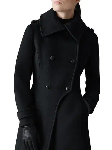 Mackage Women's Elodie Double-Breasted Wool Coat - Black - Size XL | Thumbnail 6 Mackage Women's Elodie Double-Breasted Wool Coat - Black - Size XL | Thumbnail 6