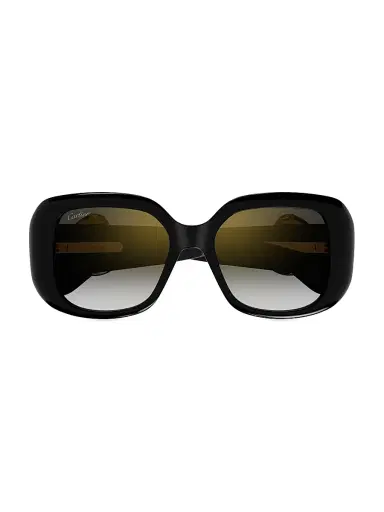 Cartier Women's 54MM Acetate Square Sunglasses - Black Grey Gradient | Thumbnail 1 Cartier Women's 54MM Acetate Square Sunglasses - Black Grey Gradient | Thumbnail 1