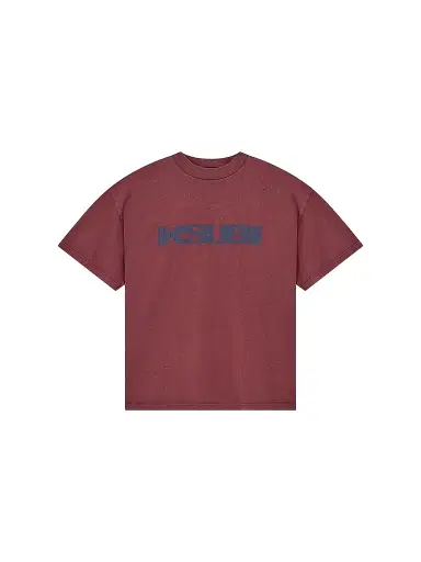 Ksubi Men's Blasted Ekcess Cotton Oversized T-Shirt - Burgundy | Thumbnail 1 Ksubi Men's Blasted Ekcess Cotton Oversized T-Shirt - Burgundy | Thumbnail 1