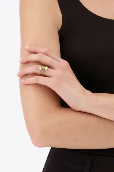 NANIS Diamond Multi Boules Three Band Ring | Thumbnail 2 NANIS Diamond Multi Boules Three Band Ring | Thumbnail 2