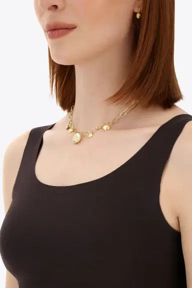 NANIS Diamond Alternating Boule Link Sway Necklace | Thumbnail 3 NANIS Diamond Alternating Boule Link Sway Necklace | Thumbnail 3