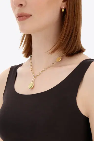 NANIS Two Boule Sway Link Y Necklace | Thumbnail 3 NANIS Two Boule Sway Link Y Necklace | Thumbnail 3