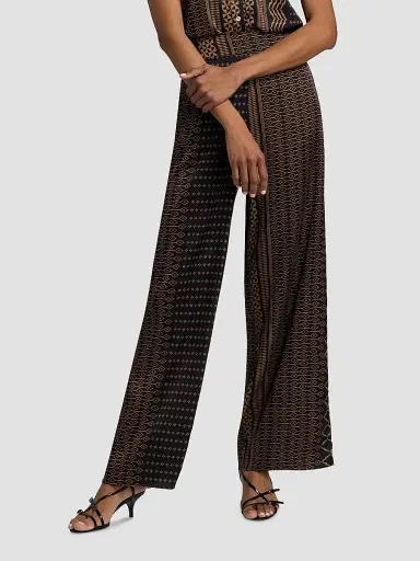 Misa Los Angeles Women's Izzie Geometric-Print Wide-Leg Pants - Noir Geometry - Size XL | Thumbnail 3 Misa Los Angeles Women's Izzie Geometric-Print Wide-Leg Pants - Noir Geometry - Size XL | Thumbnail 3