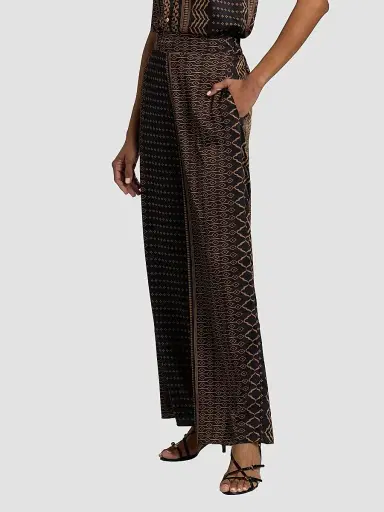 Misa Los Angeles Women's Izzie Geometric-Print Wide-Leg Pants - Noir Geometry - Size XL | Thumbnail 4 Misa Los Angeles Women's Izzie Geometric-Print Wide-Leg Pants - Noir Geometry - Size XL | Thumbnail 4