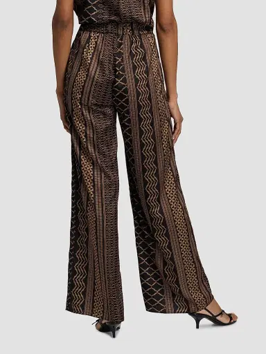 Misa Los Angeles Women's Izzie Geometric-Print Wide-Leg Pants - Noir Geometry - Size XL | Thumbnail 5 Misa Los Angeles Women's Izzie Geometric-Print Wide-Leg Pants - Noir Geometry - Size XL | Thumbnail 5