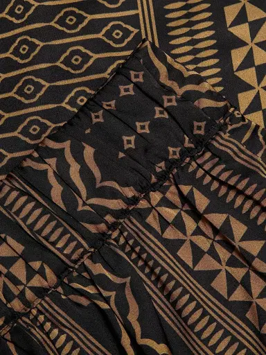 Misa Los Angeles Women's Izzie Geometric-Print Wide-Leg Pants - Noir Geometry - Size XL | Thumbnail 7 Misa Los Angeles Women's Izzie Geometric-Print Wide-Leg Pants - Noir Geometry - Size XL | Thumbnail 7