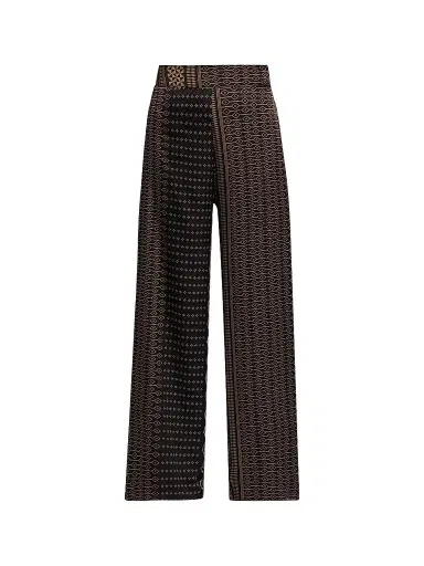 Misa Los Angeles Women's Izzie Geometric-Print Wide-Leg Pants - Noir Geometry - Size XL | Thumbnail 1 Misa Los Angeles Women's Izzie Geometric-Print Wide-Leg Pants - Noir Geometry - Size XL | Thumbnail 1