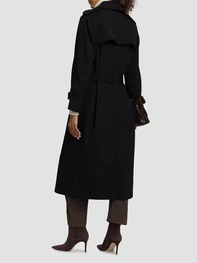 Nili Lotan Women's Marin Wool-Blend Trench Coat | Thumbnail 5 Nili Lotan Women's Marin Wool-Blend Trench Coat | Thumbnail 5