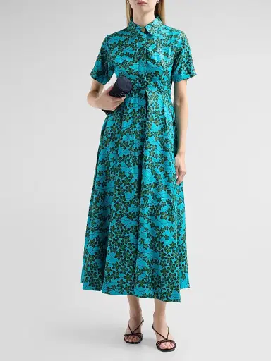Elisamama Women's Feyi Printed Cotton Dress | Thumbnail 2 Elisamama Women's Feyi Printed Cotton Dress | Thumbnail 2
