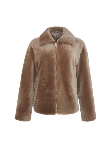 Gorski Women's Select Lamb Jacket - Taupe - Size Small | Thumbnail 1 Gorski Women's Select Lamb Jacket - Taupe - Size Small | Thumbnail 1