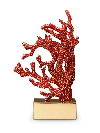 L'Objet Coral Bookend - Red | Thumbnail 1 L'Objet Coral Bookend - Red | Thumbnail 1