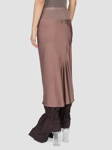 Rick Owens Women's Satin Bias Midi-Skirt - Grape | Thumbnail 3 Rick Owens Women's Satin Bias Midi-Skirt - Grape | Thumbnail 3
