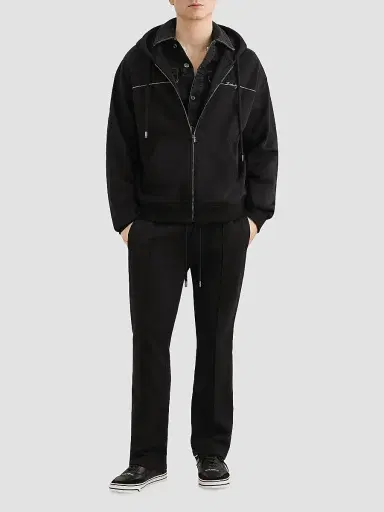 Dolce & Gabbana Men's Nero Logo Cotton Drawstring Pants - Nero | Thumbnail 2 Dolce & Gabbana Men's Nero Logo Cotton Drawstring Pants - Nero | Thumbnail 2