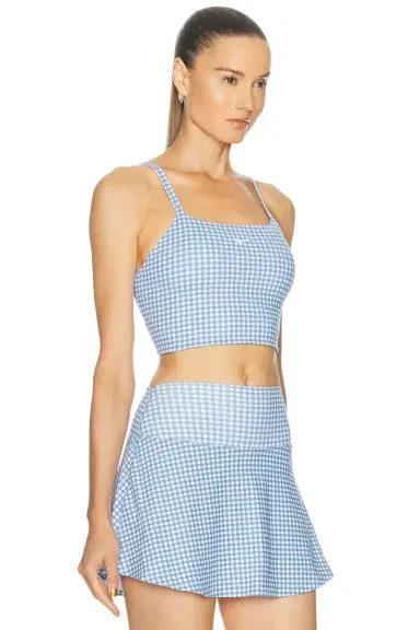 Nike One Padded Gingham Sports Bra | Thumbnail 2 Nike One Padded Gingham Sports Bra | Thumbnail 2