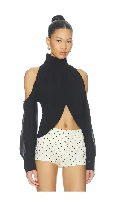 MORE TO COME Chiara Cold Shoulder Top | Thumbnail 2 MORE TO COME Chiara Cold Shoulder Top | Thumbnail 2