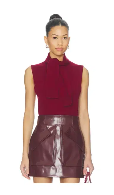 AKNVAS Giorgia Cashmere Wool Blend Sleeveless Tie Knit Top | Thumbnail 1 AKNVAS Giorgia Cashmere Wool Blend Sleeveless Tie Knit Top | Thumbnail 1