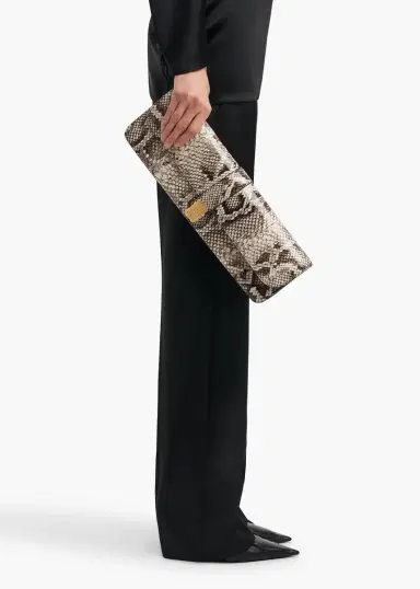 Khaite Blake Long Clutch In Natural Python | Thumbnail 5 Khaite Blake Long Clutch In Natural Python | Thumbnail 5