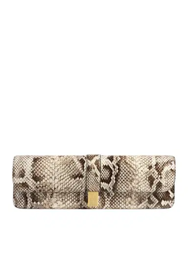 Khaite Blake Long Clutch In Natural Python | Thumbnail 1 Khaite Blake Long Clutch In Natural Python | Thumbnail 1