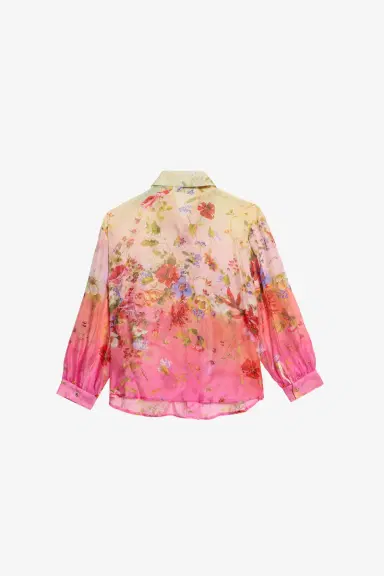 Roberto Cavalli Miami Flowers Print Silk Blend Shirt | Thumbnail 2 Roberto Cavalli Miami Flowers Print Silk Blend Shirt | Thumbnail 2