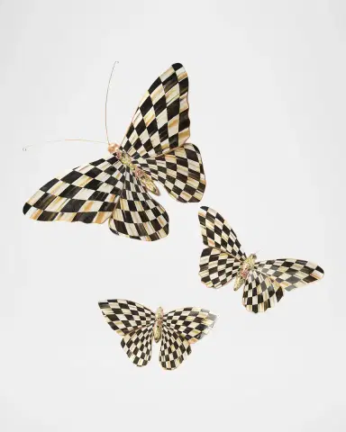 MacKenzie-Childs Courtly Check Butterfly Wall Decor | Thumbnail 2 MacKenzie-Childs Courtly Check Butterfly Wall Decor | Thumbnail 2